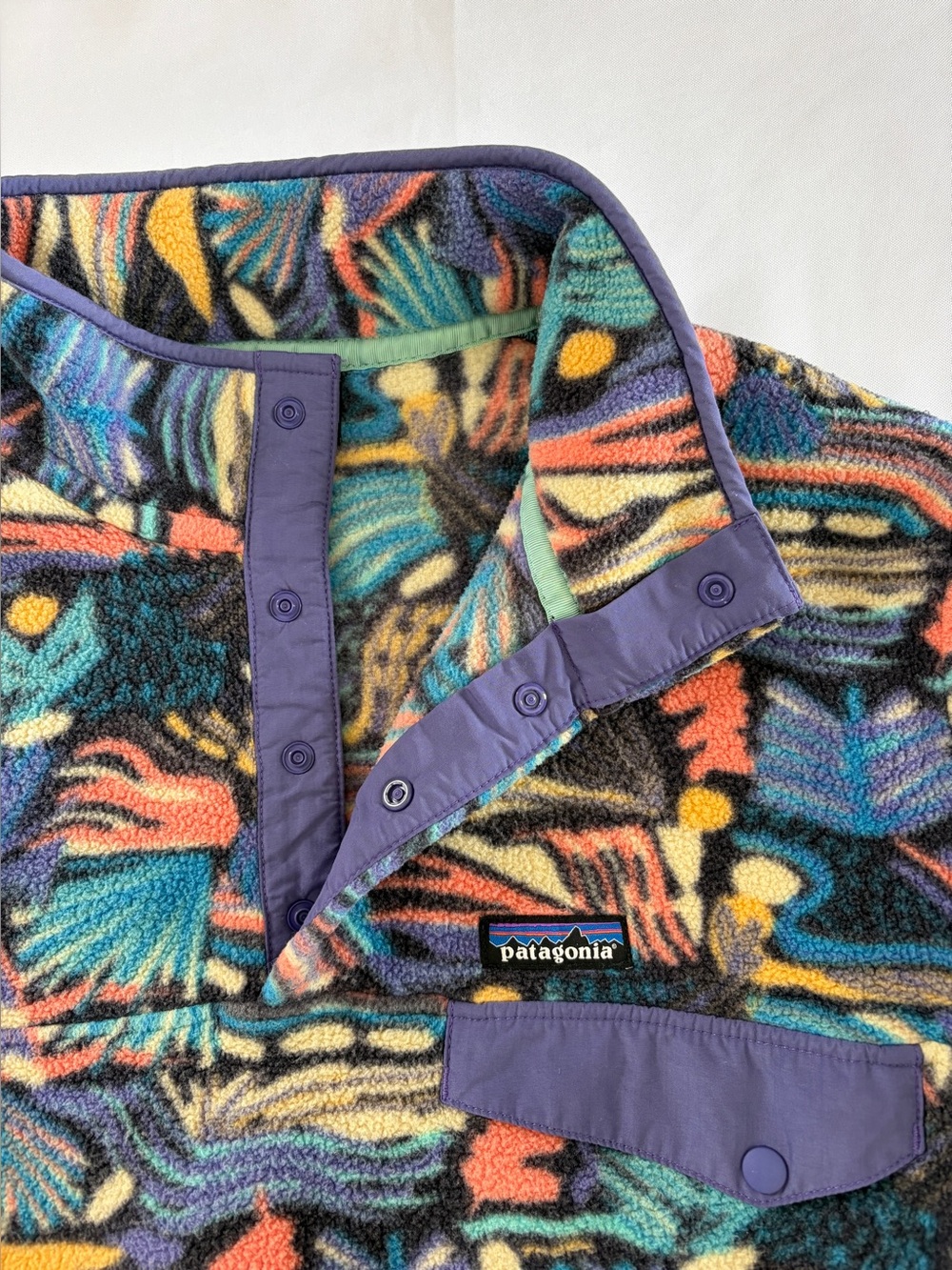 Patagonia Synchilla Snap-T Pullover Fleece Men's Size XL Joy Pitch Blue - Picture 4 of 13